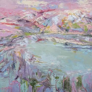 Original Abstract Landscape Paintings by linda kelson