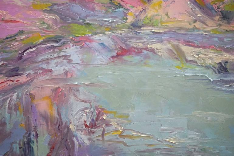 Original Abstract Landscape Painting by Linda Kelson