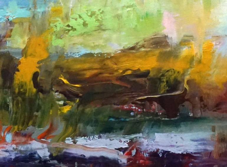 Original Abstract Seasons Painting by linda kelson