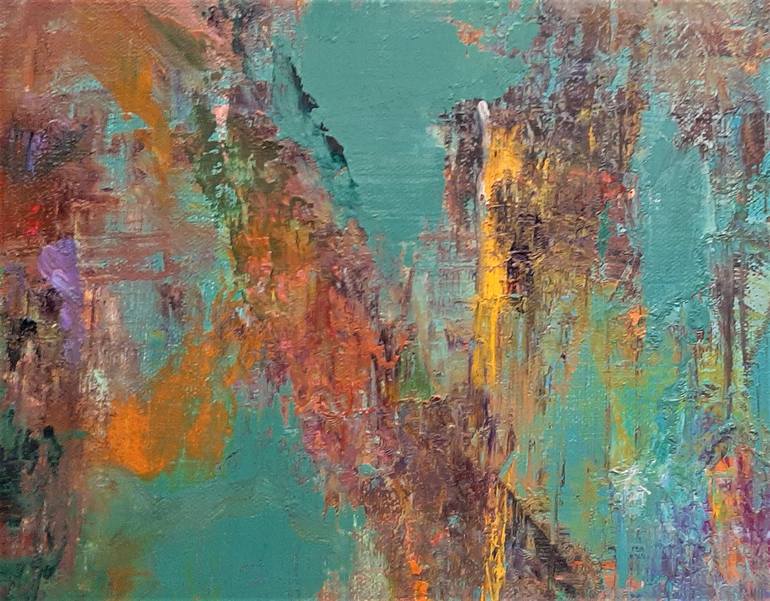 Original Abstract Expressionism Abstract Painting by linda kelson