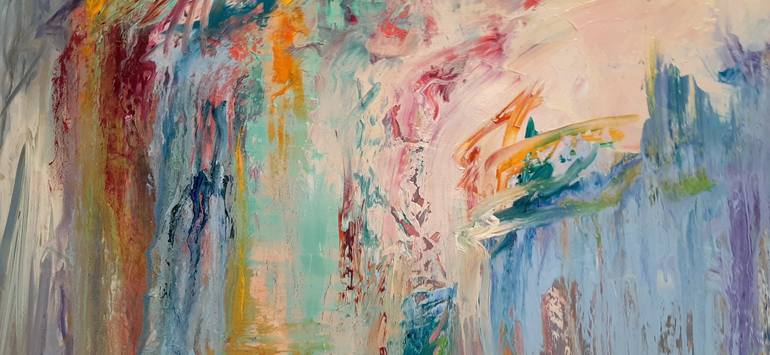 Original Abstract Expressionism Abstract Painting by linda kelson