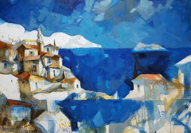 Original Modern Landscape Paintings by Kamen Bonev