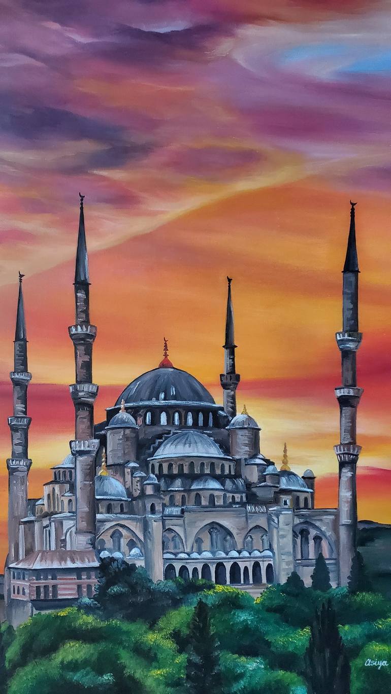 Original Realism Architecture Painting by Asiya Nouretdinova