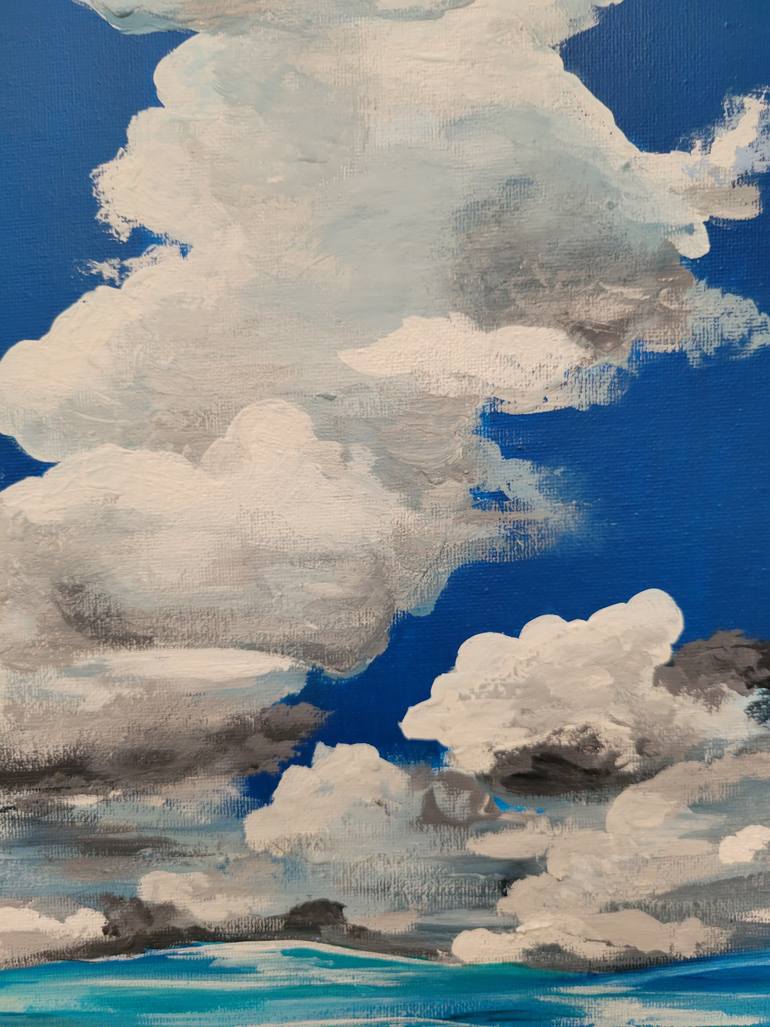 Original Realism Beach Painting by Asiya Nouretdinova