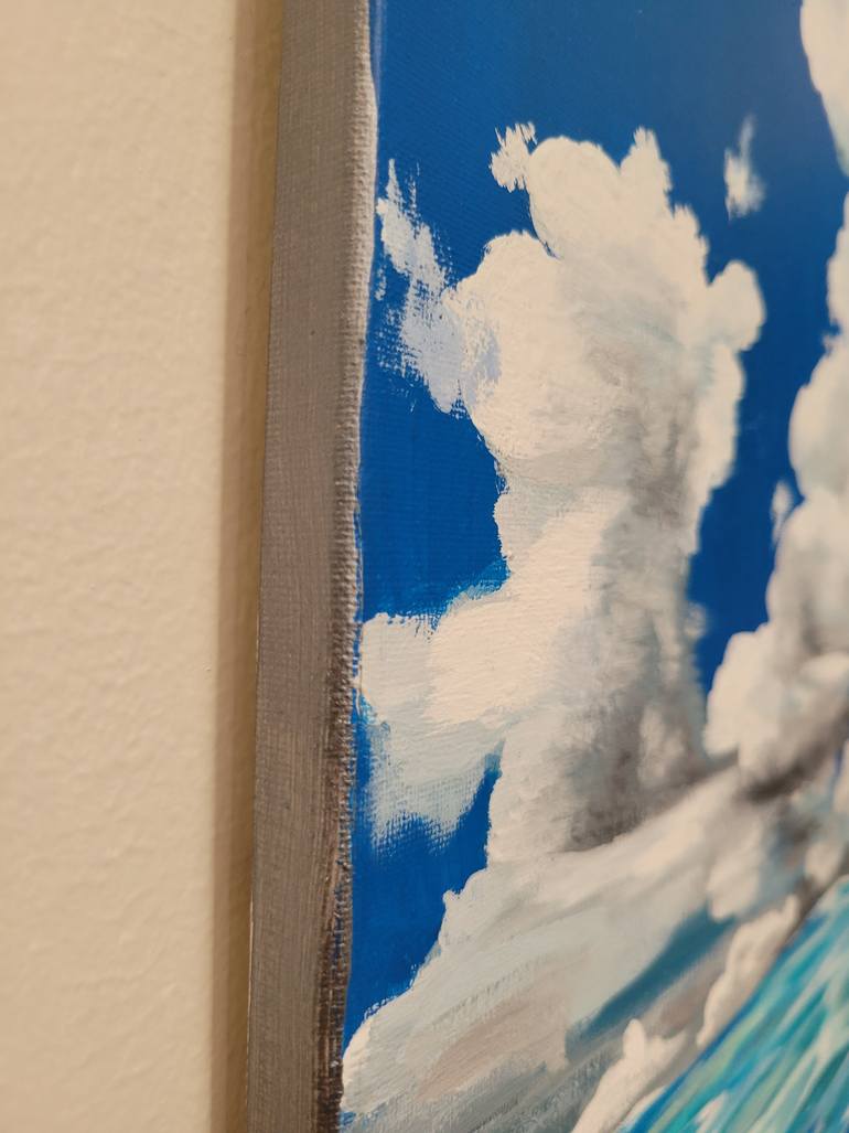 Original Realism Beach Painting by Asiya Nouretdinova
