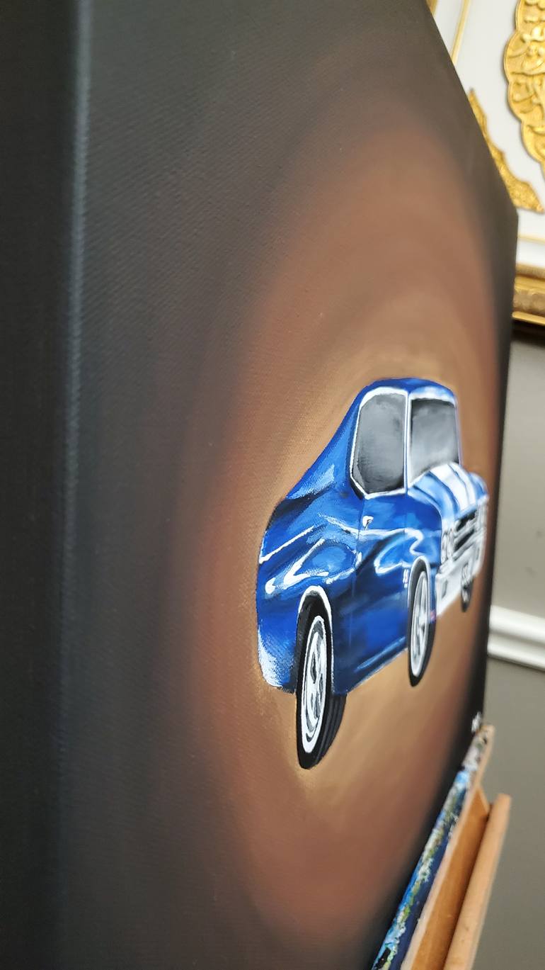 Original Modernism Car Painting by Asiya Nouretdinova