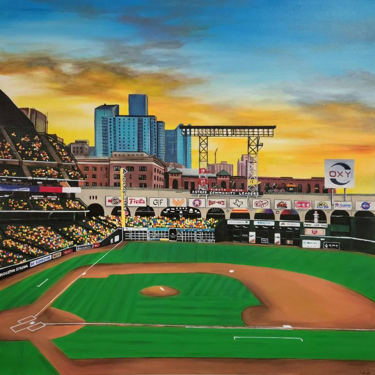 Minute Maid Park Baseball Stadium Print, Houston Astros Baseball
