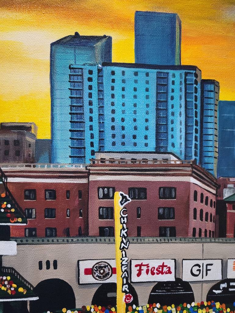 Minute Maid Park at Night Painting by Asiya Nouretdinova