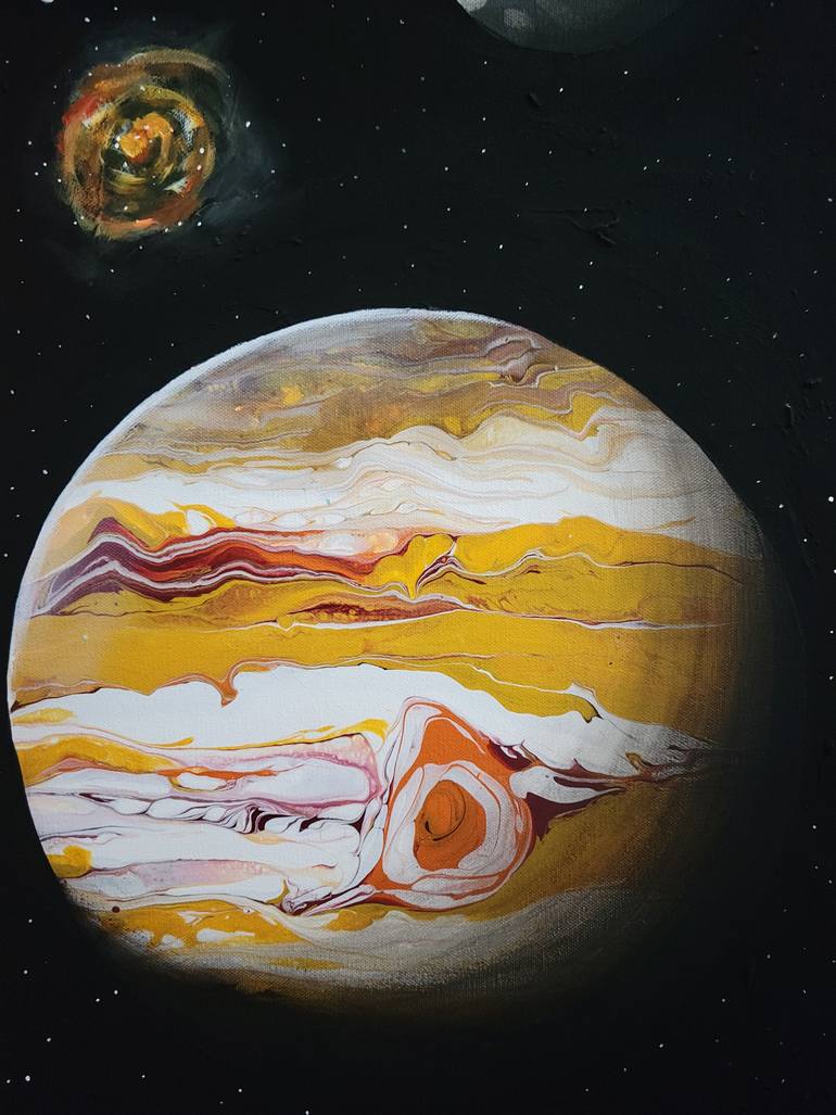 Original Realism Outer Space Painting by Asiya Nouretdinova