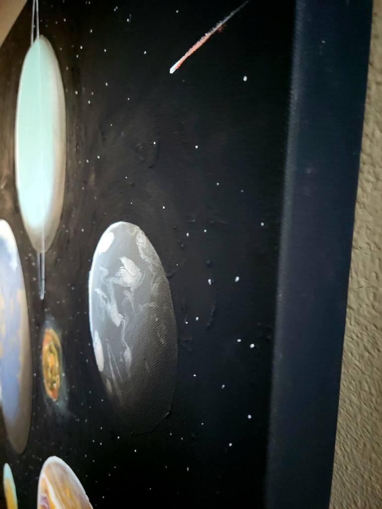 Original Realism Outer Space Painting by Asiya Nouretdinova