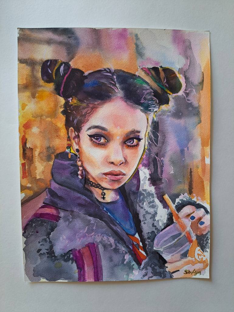 Original Portraiture Women Painting by Daria Shulyanskaya