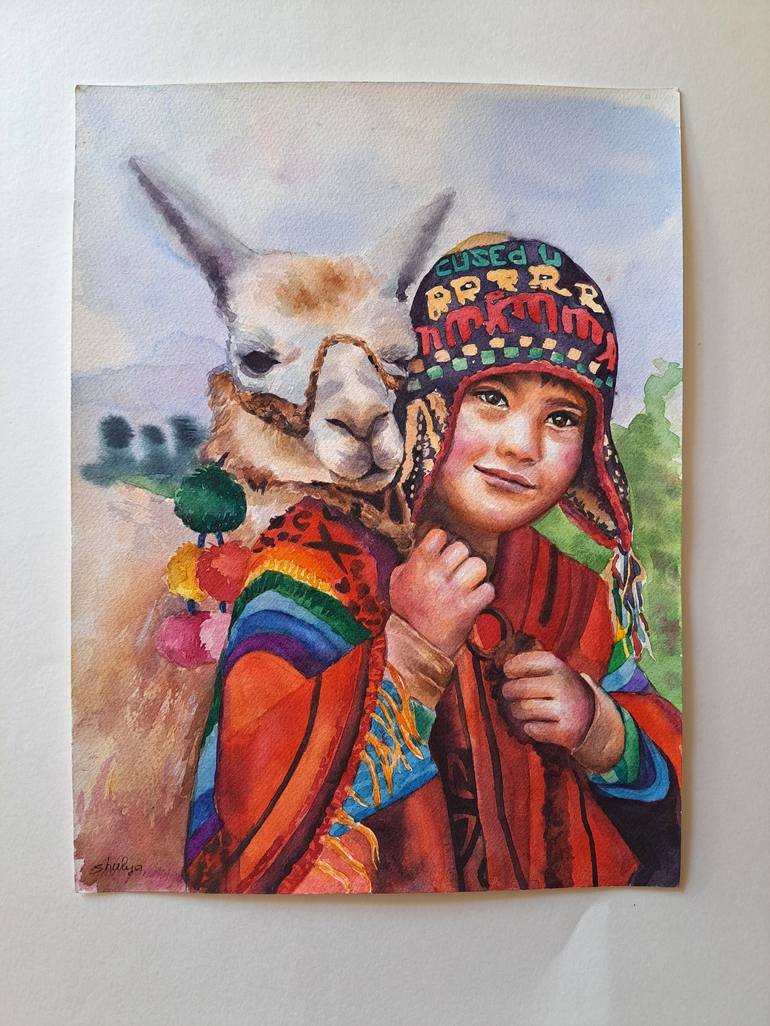 Original Illustration Children Painting by Daria Shulyanskaya