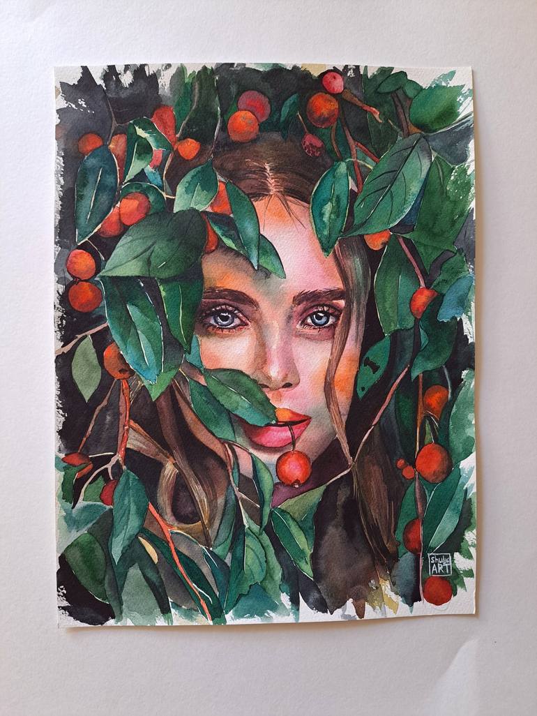 Original Pop Art Women Painting by Daria Shulyanskaya