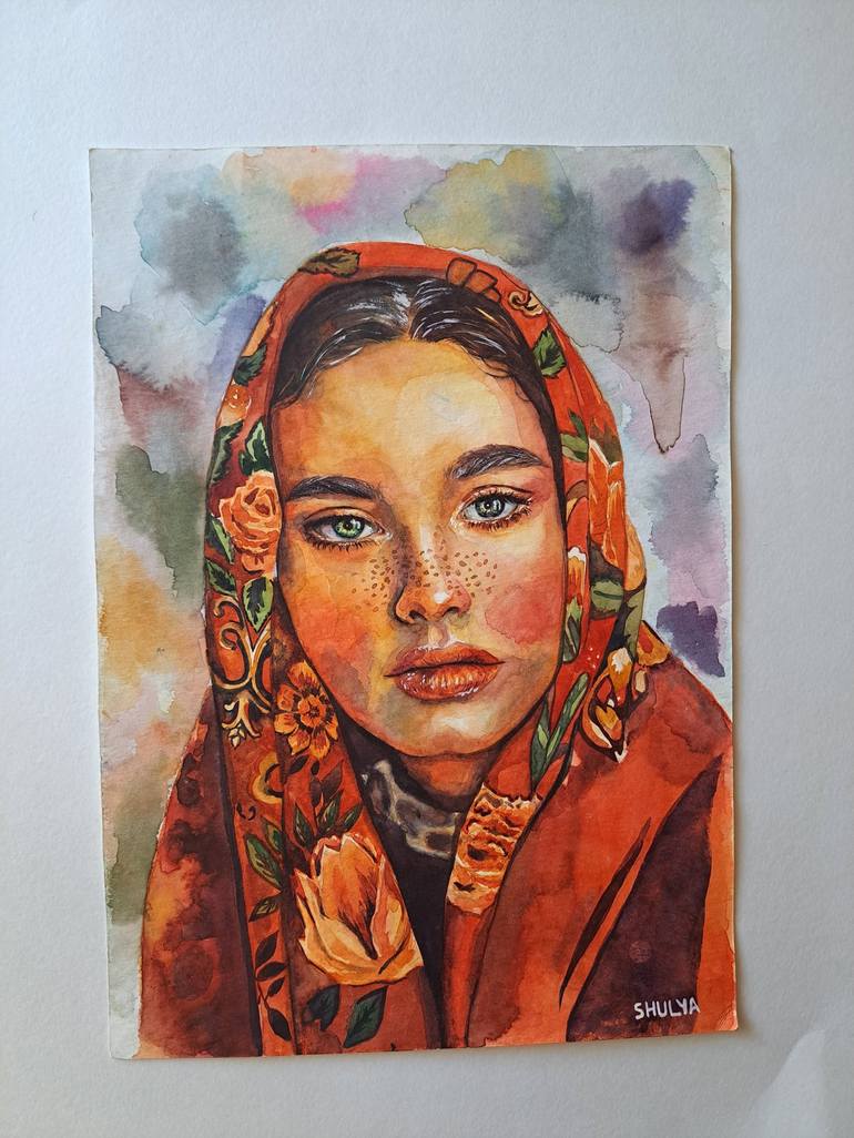 Original Pop Art Women Painting by Daria Shulyanskaya