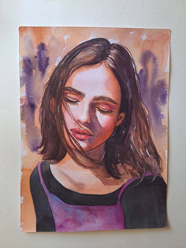 Original Portraiture Women Painting by Daria Shulyanskaya