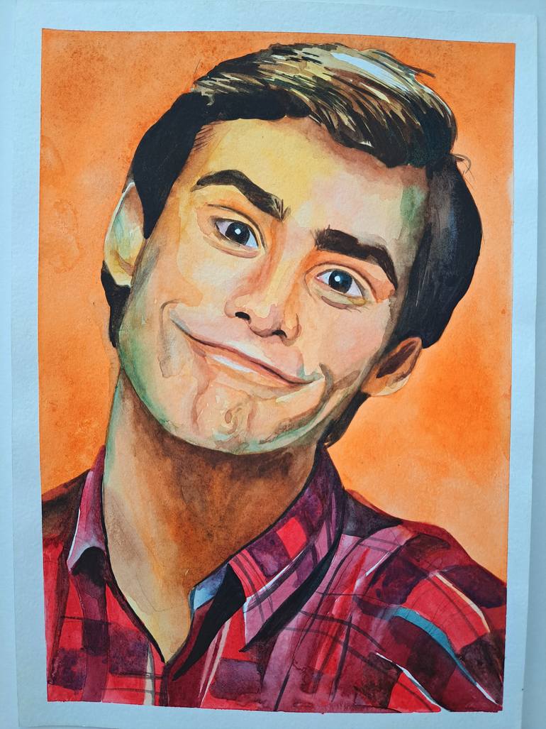 Original Portraiture Men Painting by Daria Shulyanskaya