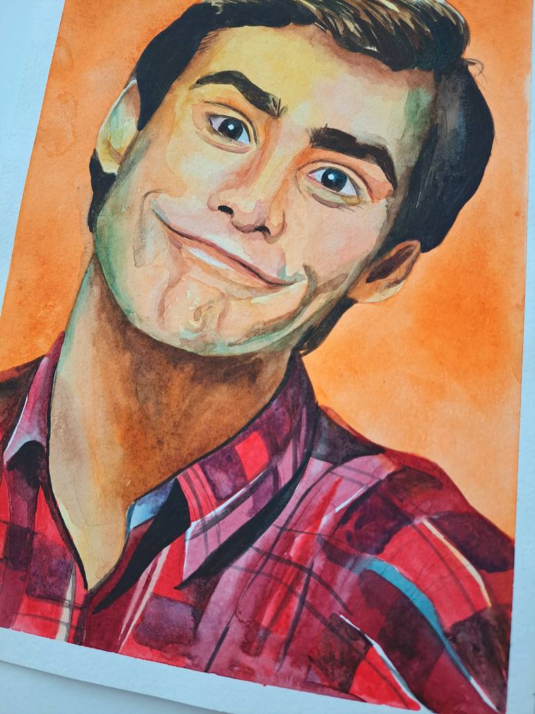 Original Portraiture Men Painting by Daria Shulyanskaya