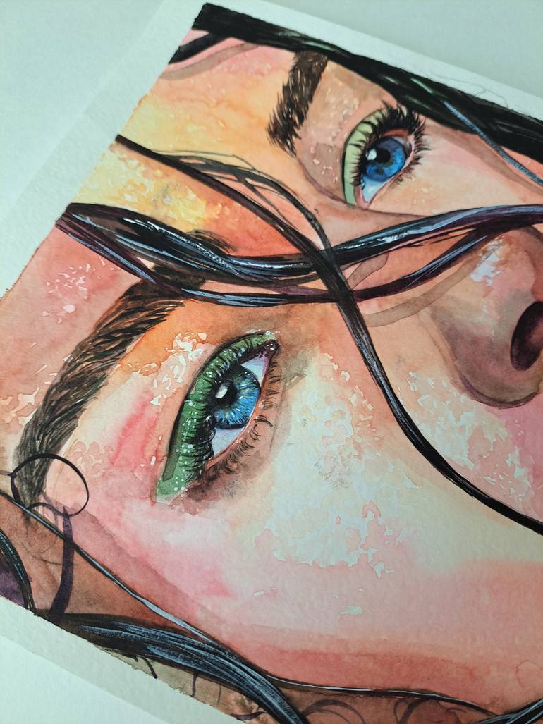 Original Pop Art Women Painting by Daria Shulyanskaya