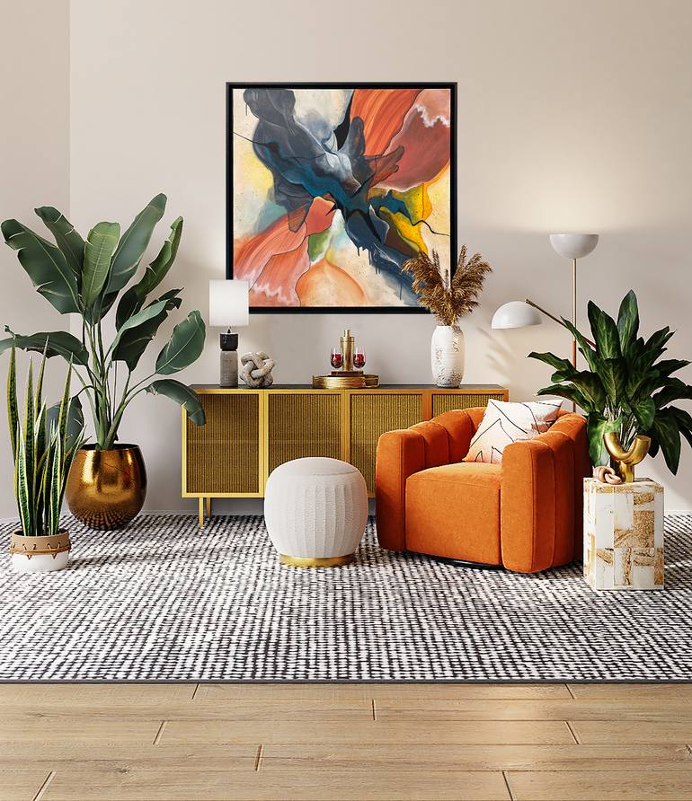 Original Abstract Painting by Solene Lepavec