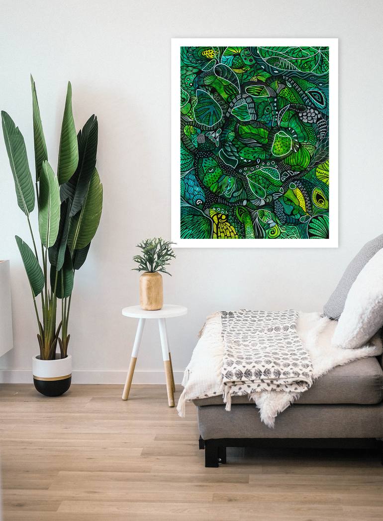 Original Minimalism Abstract Painting by Solene Lepavec