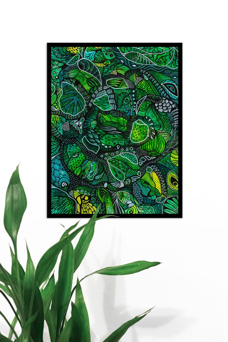 Original Minimalism Abstract Painting by Solene Lepavec