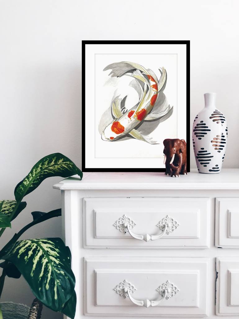 Original Illustration Animal Painting by Solene Lepavec