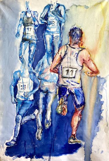 Original Sport Paintings by Katarina Babska Malikova