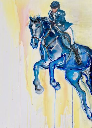 Original Contemporary Horse Paintings by Katarina Babska Malikova