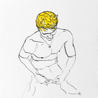 Original Figurative Sport Drawings by Katarina Babska Malikova