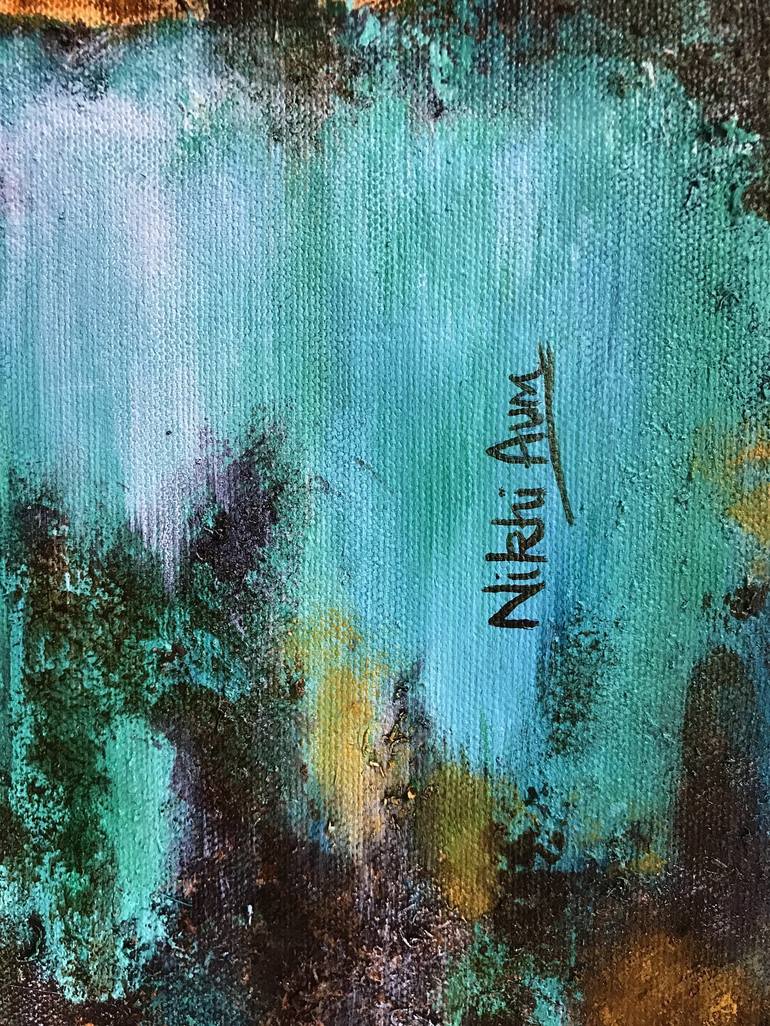 Original Abstract Expressionism Abstract Painting by Nikhi Aum