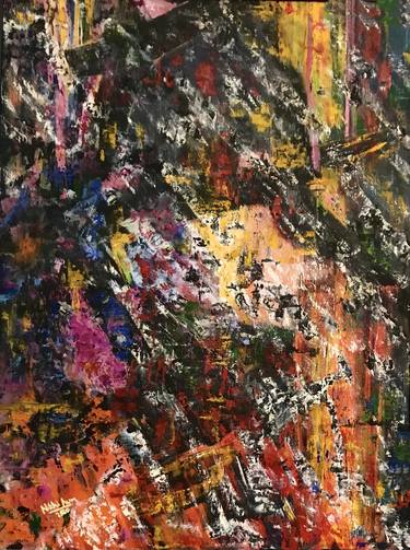 Original Abstract Expressionism Abstract Paintings by Nikhi Aum