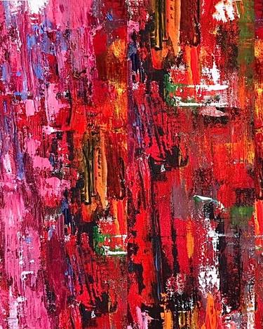 Original Abstract Expressionism Abstract Paintings by Nikhi Aum