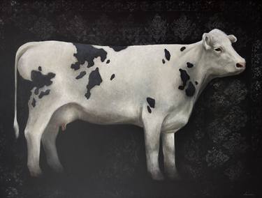 Original Black & White Animal Paintings by Milana Levadna