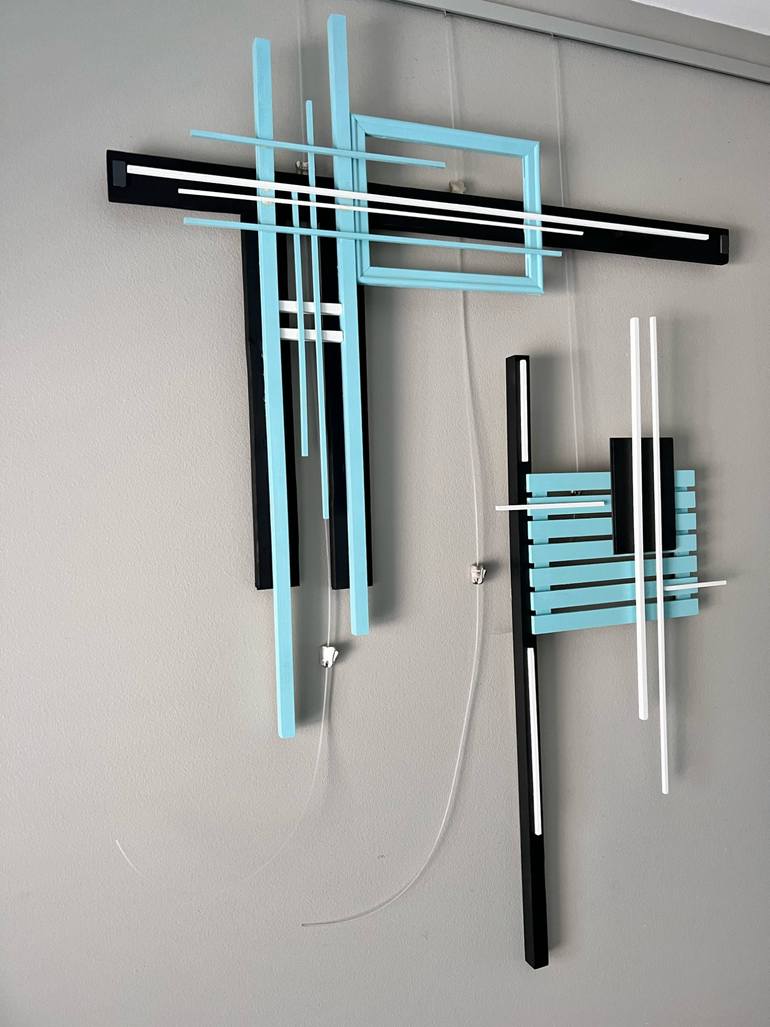 Original Art Deco Abstract Sculpture by Brande Wilkerson