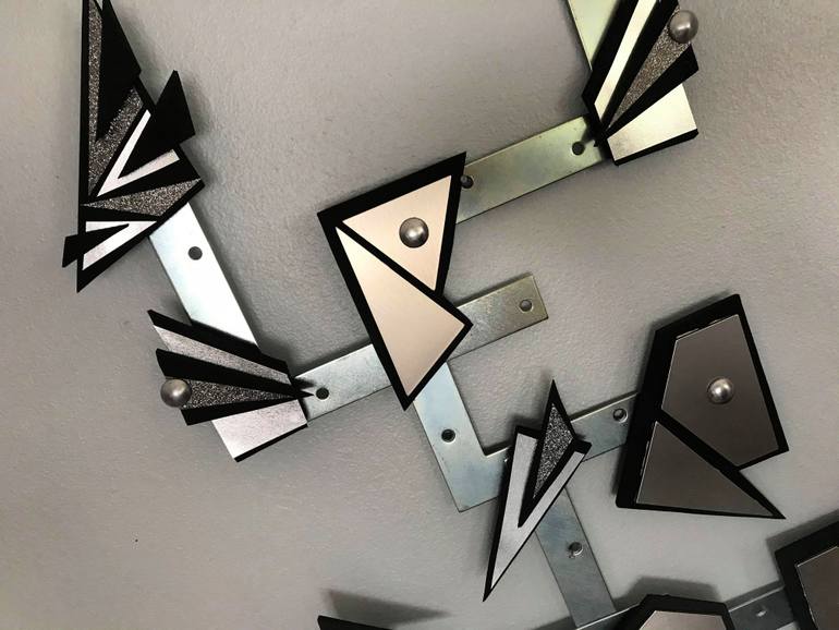 Original Geometric Abstract Installation by Brande Wilkerson