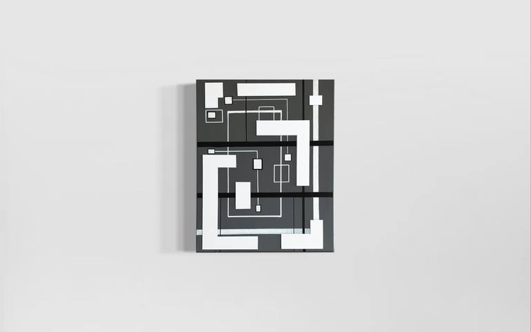 Original Minimalism Architecture Painting by Brande Wilkerson