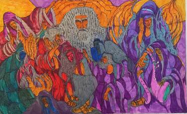 Print of Abstract Expressionism Religion Drawings by Cy Harris