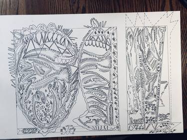 Original Abstract Drawings by William  Ford Pyle