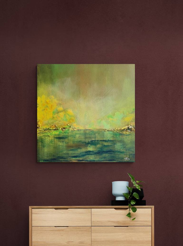 Original Abstract Landscape Painting by Trisha Dullu