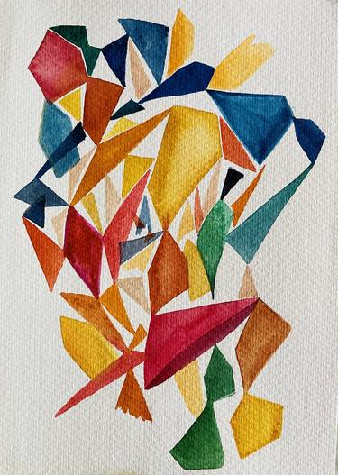 Print of Patterns Paintings by Mariela Yabo