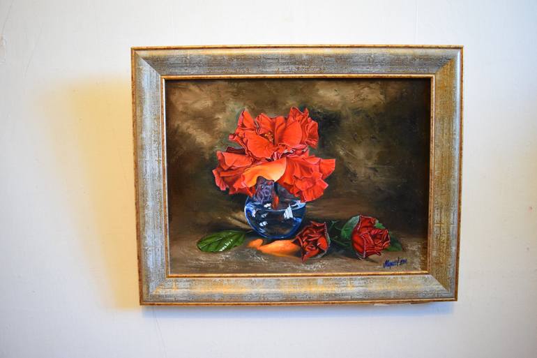 Original Fine Art Floral Painting by Alla Morozova