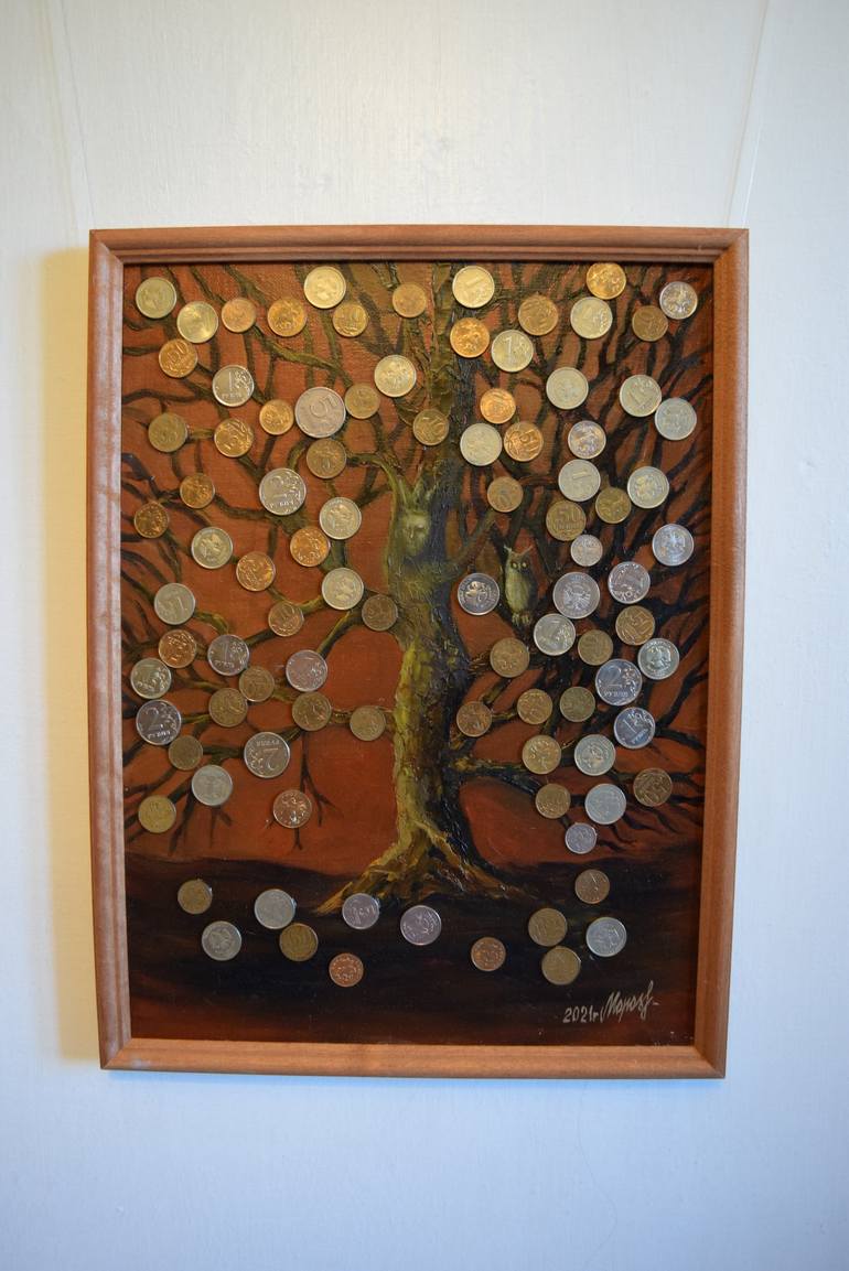 Original Figurative Tree Painting by Alla Morozova