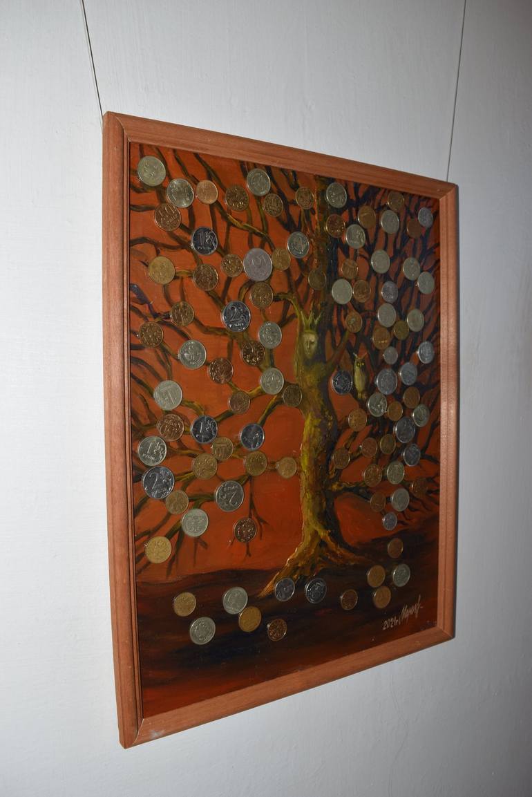 Original Figurative Tree Painting by Alla Morozova