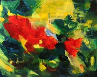 Original Abstract Paintings by Câline Farah