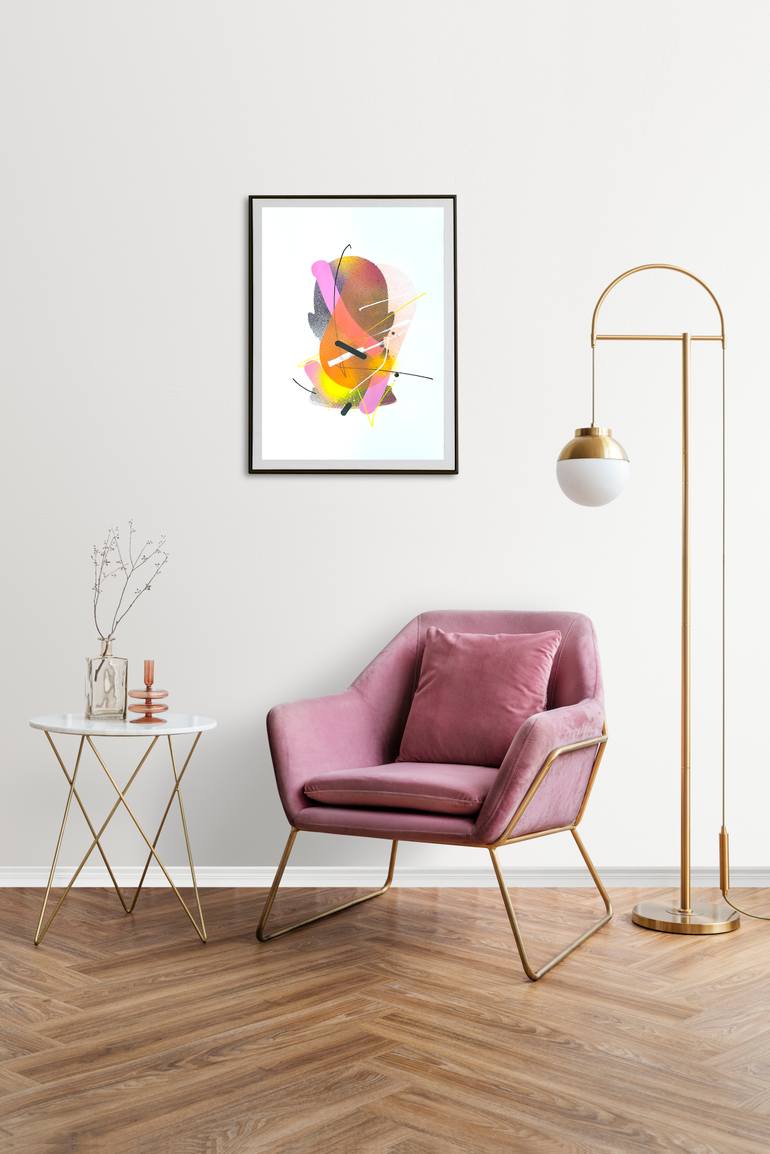 Original Modernism Abstract Mixed Media by Martin Kafes Hirth