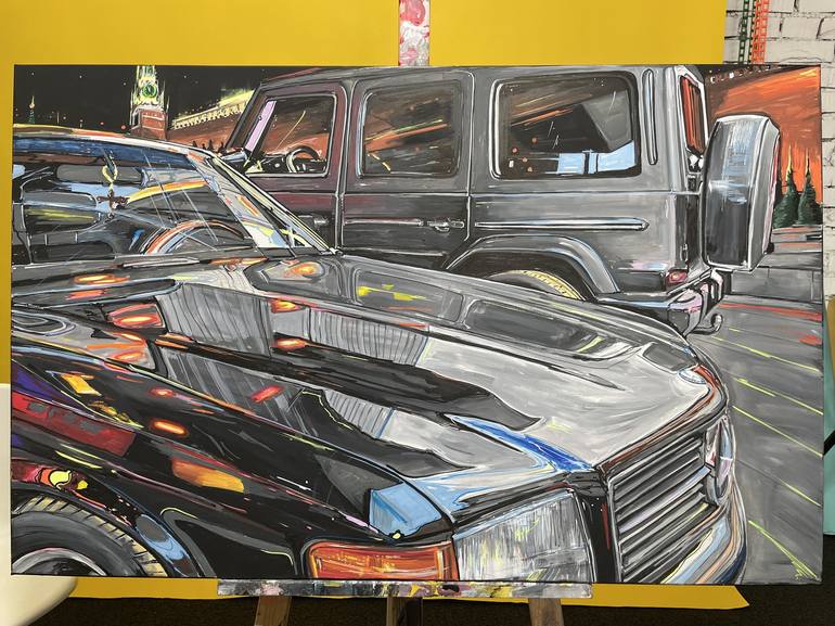 Original Realism Car Painting by Konstantin Kazantsev