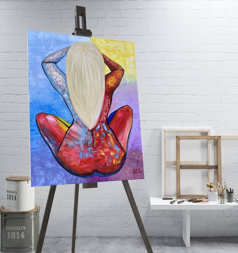 Original Impressionism Abstract Painting by Alla Boiko