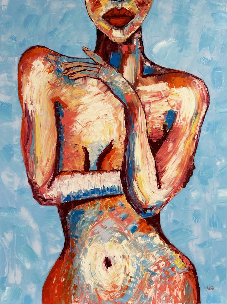 Original Impressionism Abstract Painting by Alla Boiko