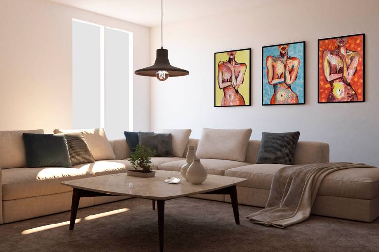 Original Impressionism Abstract Painting by Alla Boiko