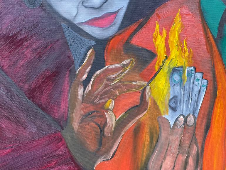 Original Illustration Cinema Painting by Alla Boiko